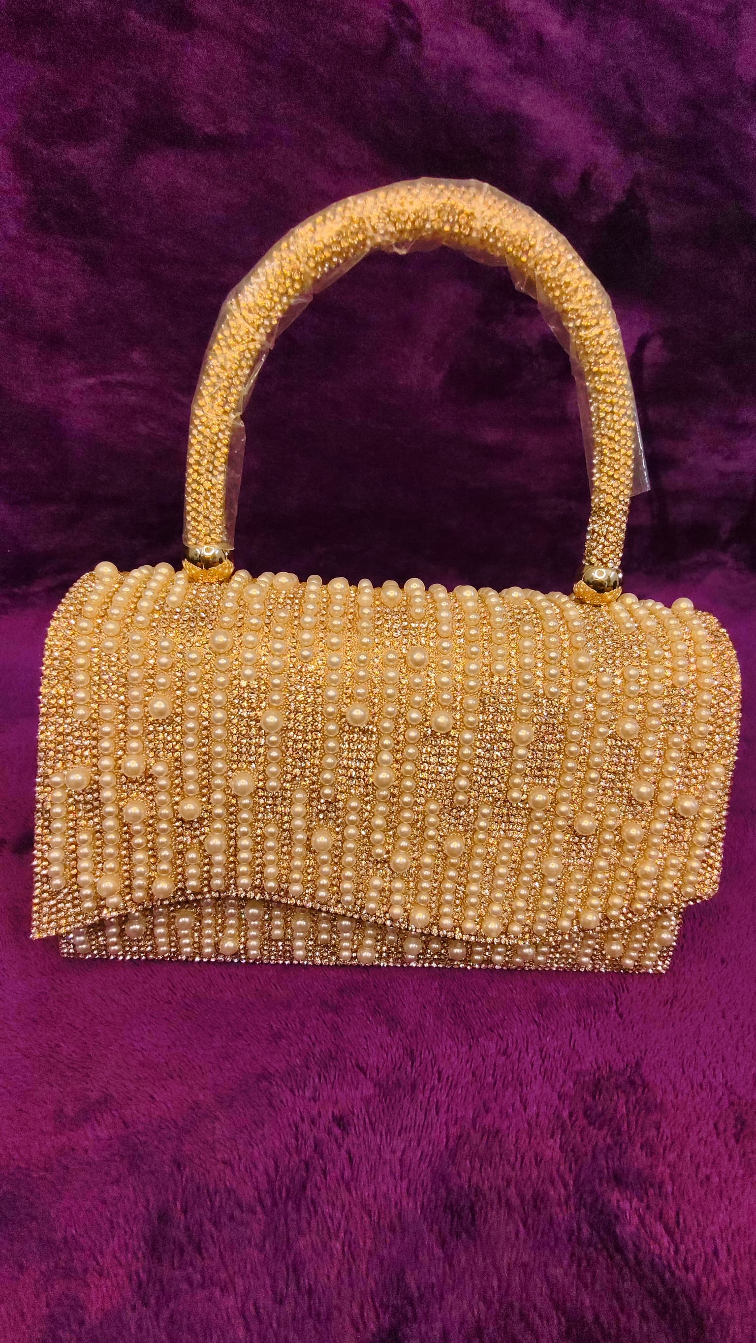 Golden Luxe Pearl Clutch thumbnail 7