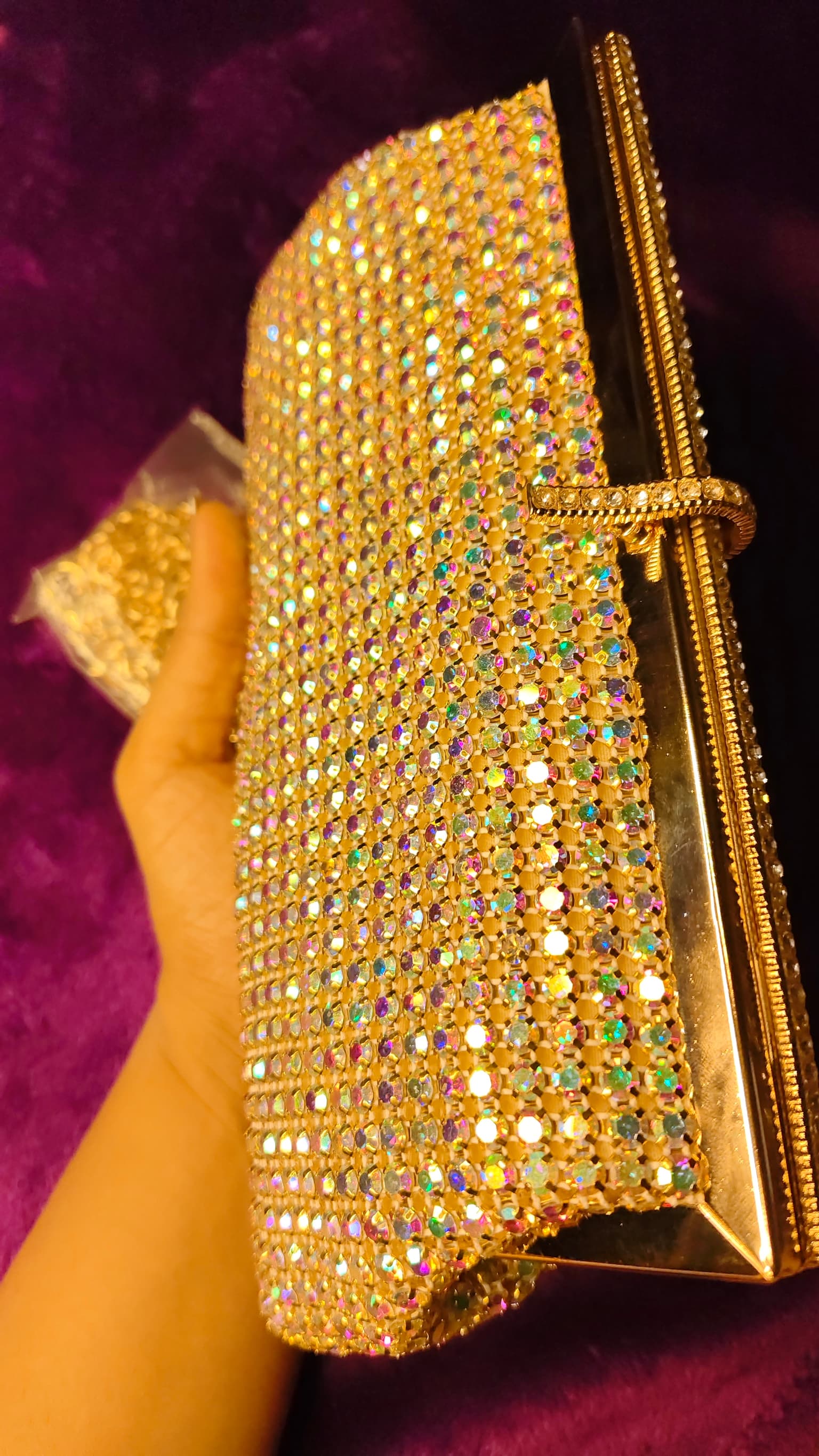 Luxury Multicolor Sparkle Clutch thumbnail 6