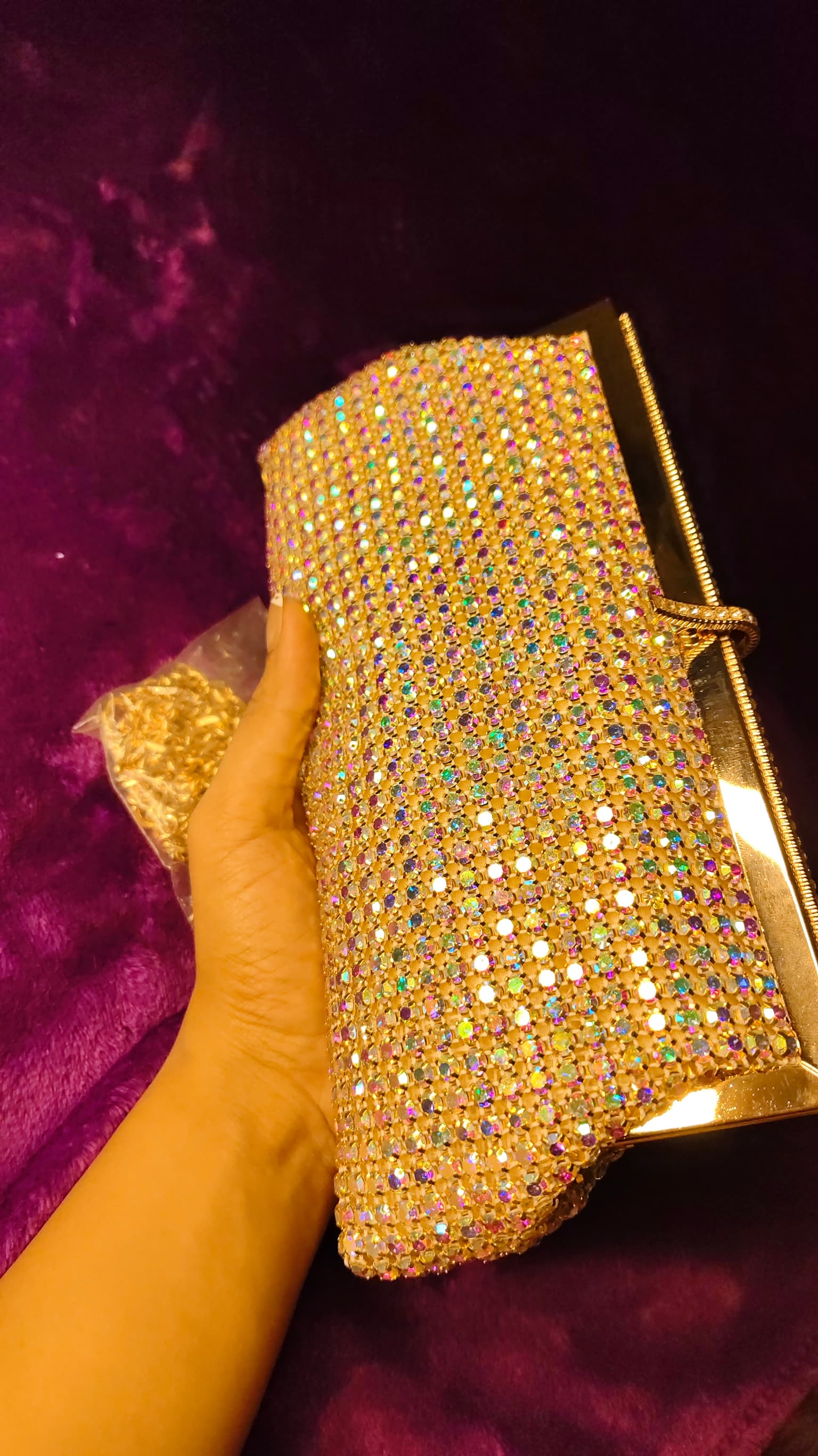 Luxury Multicolor Sparkle Clutch thumbnail 2