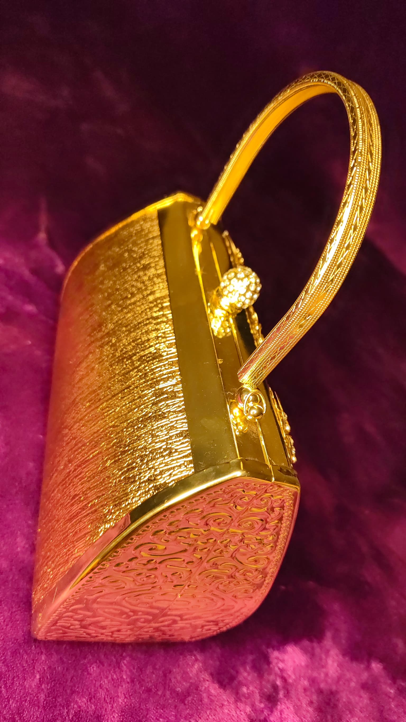 Golden Flower Glam Clutch thumbnail 4