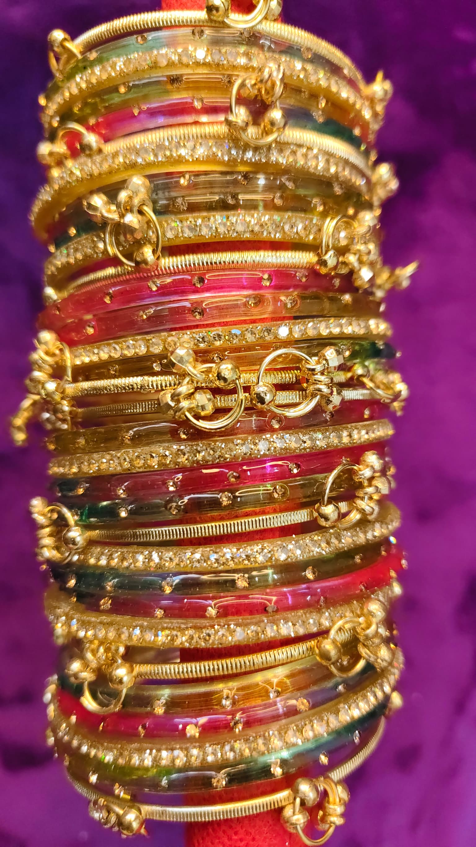 Multicolor Bangles(Set of 32 pcs) thumbnail 5