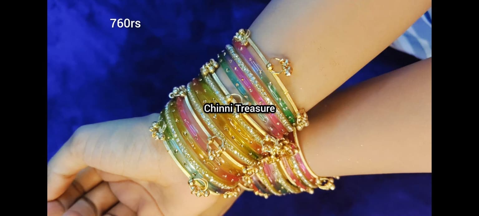 Multicolor Bangles(Set of 32 pcs) thumbnail 9