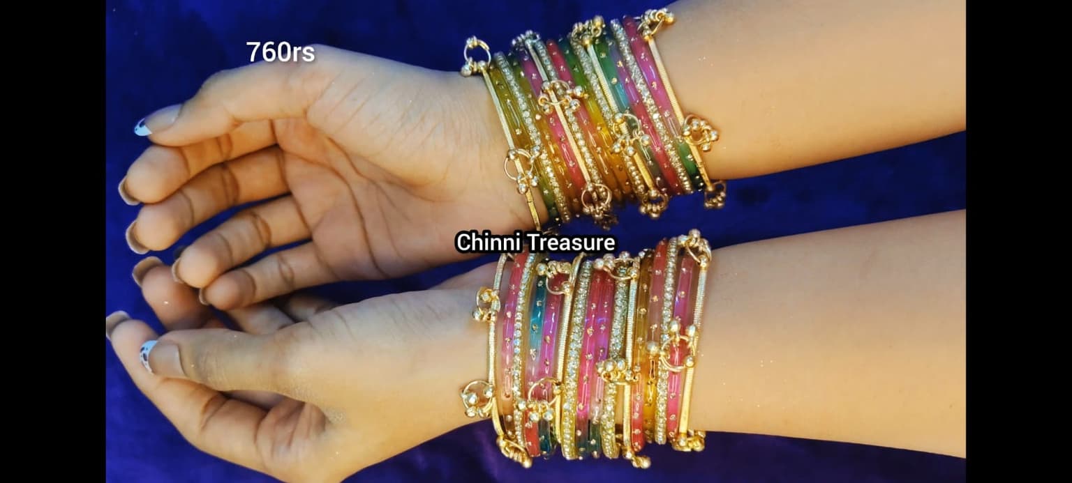 Multicolor Bangles(Set of 32 pcs) thumbnail 10