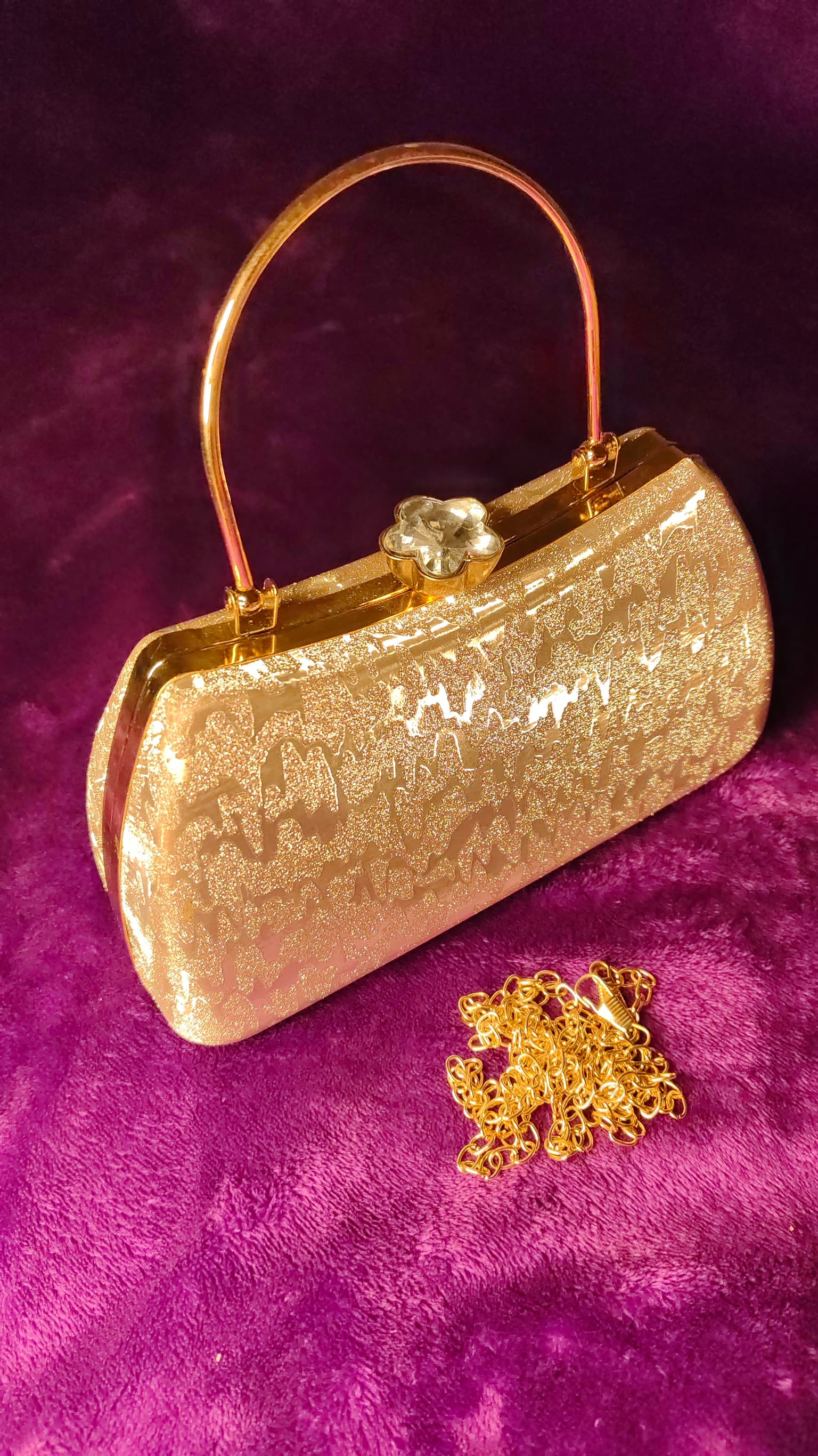 Gold Sparkle Clutch thumbnail 4