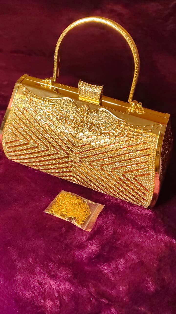 Golden Eagle Glam Clutch - Image 6