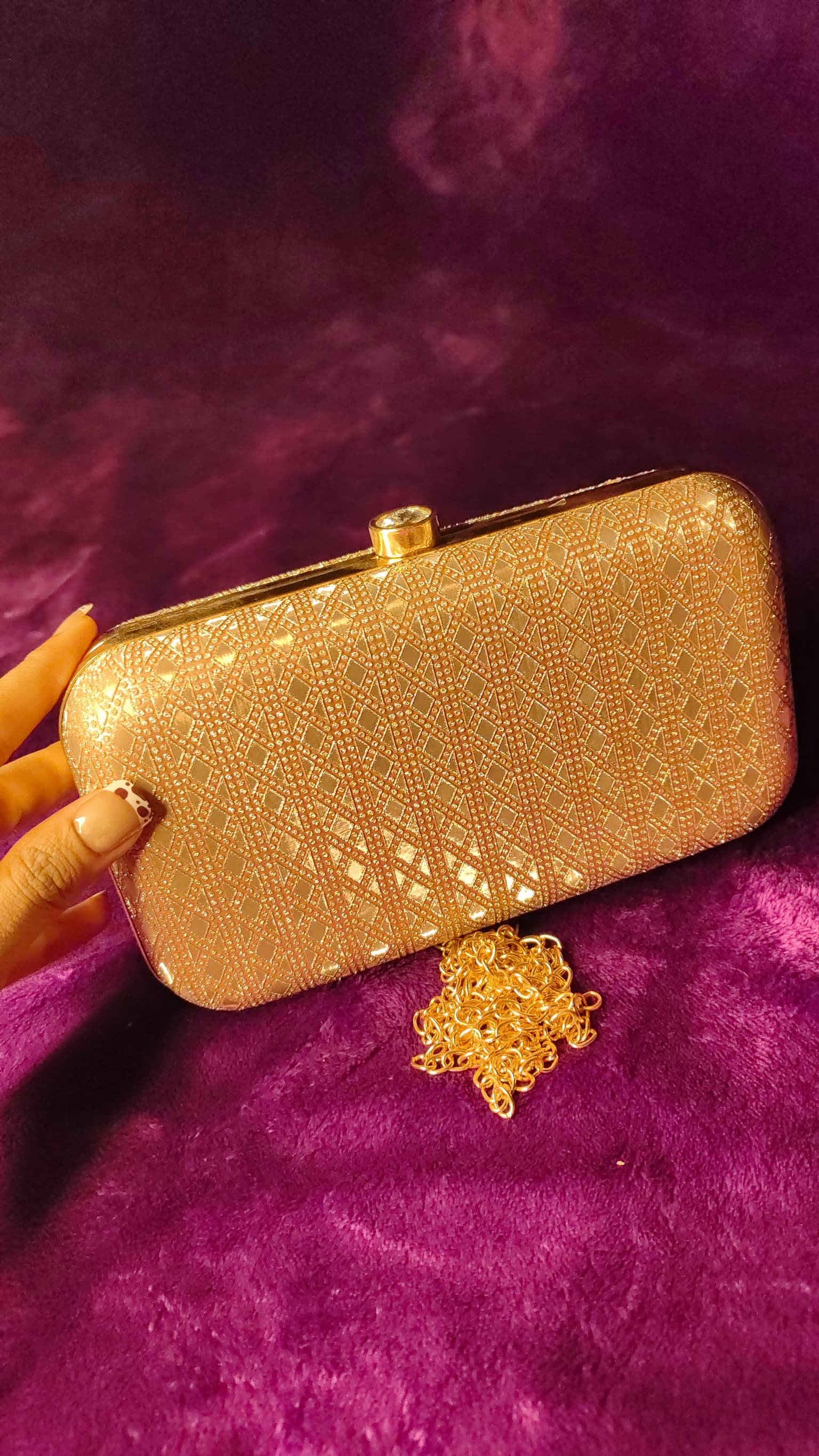 Sparkly Gold Clutch thumbnail 2