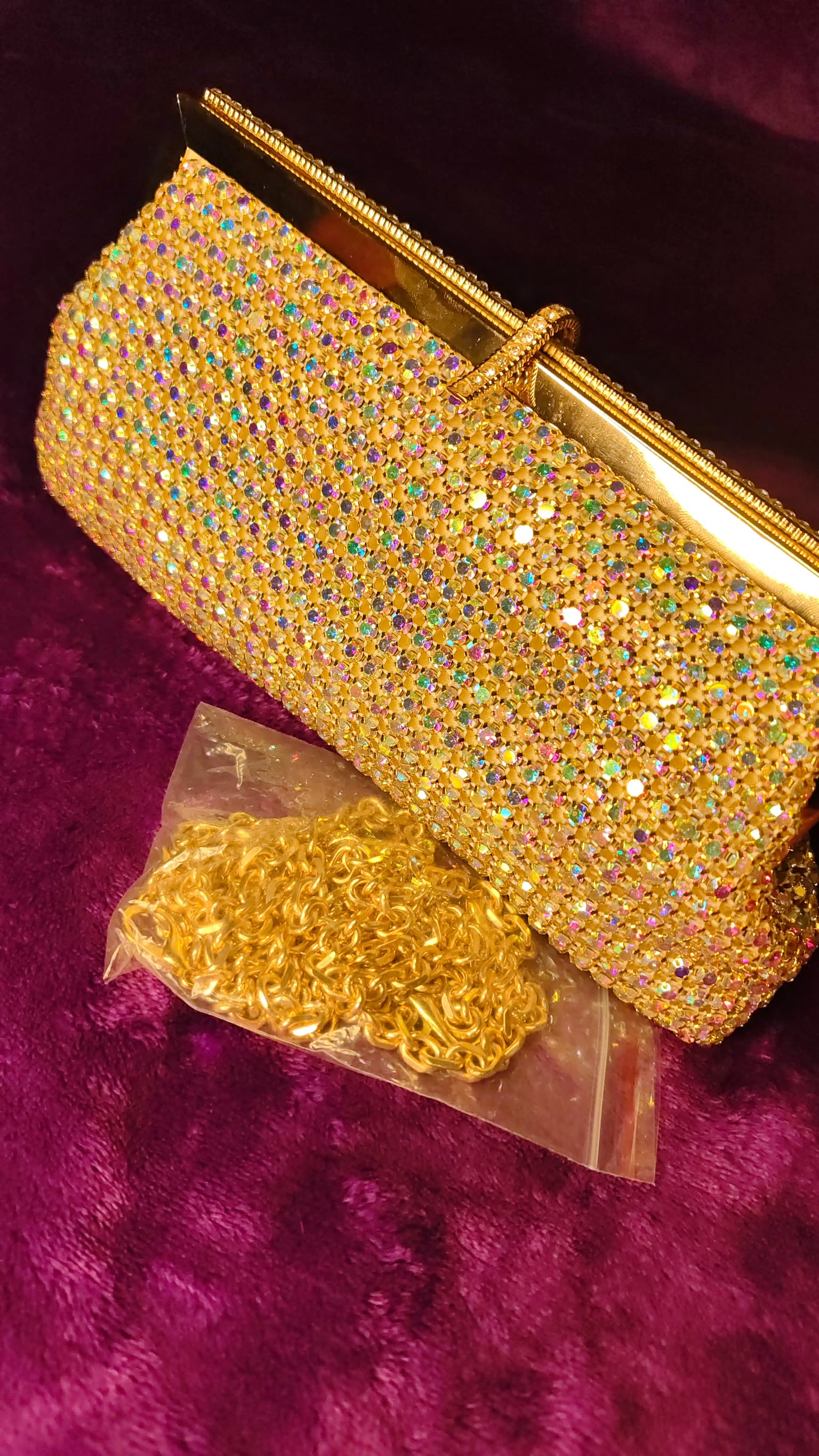 Luxury Multicolor Sparkle Clutch thumbnail 1