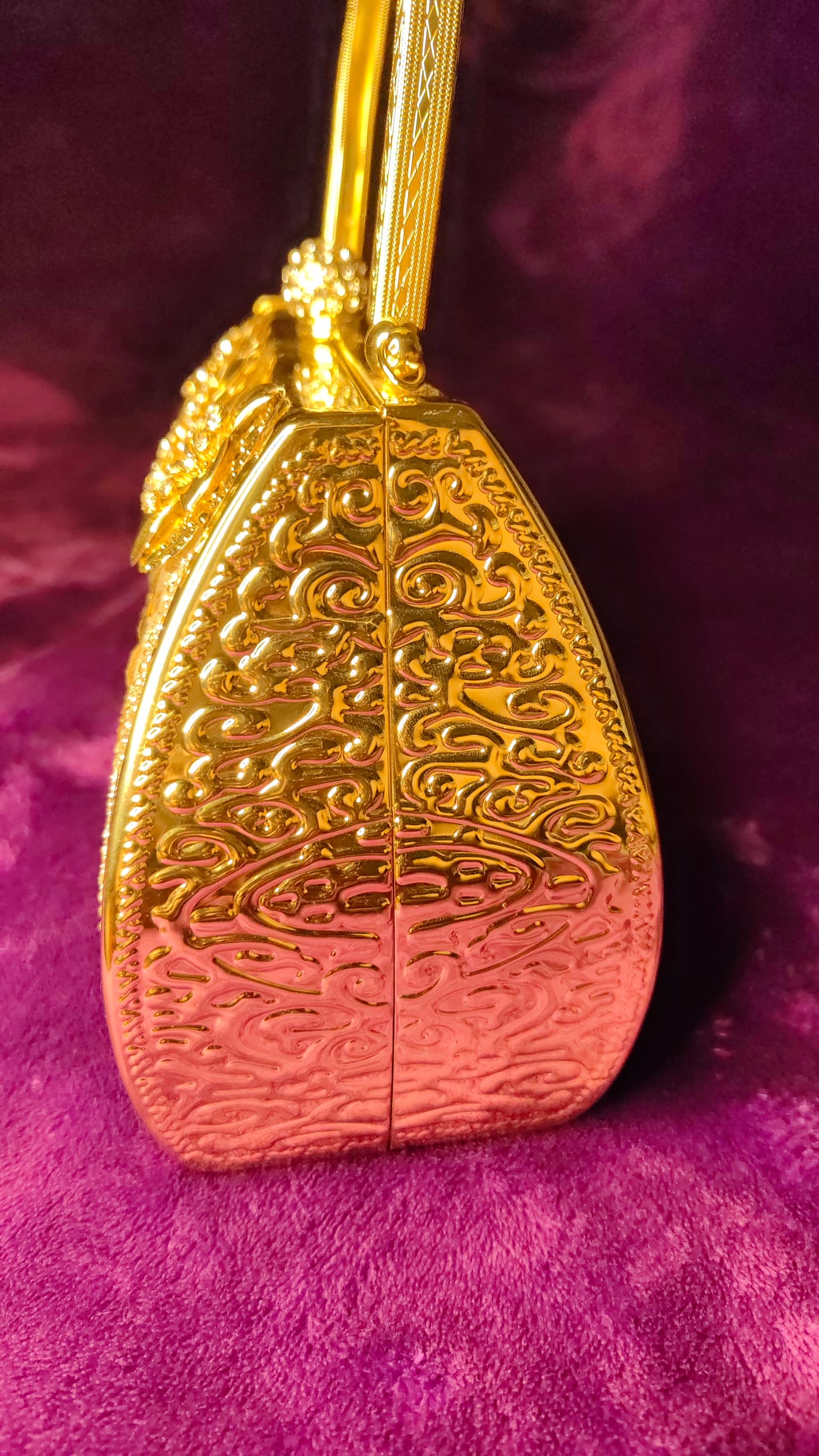 Golden Flower Glam Clutch thumbnail 3