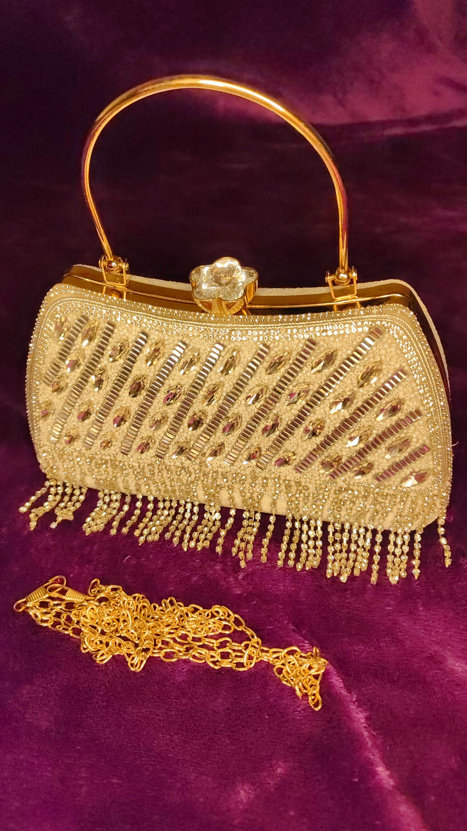 Silver Fringe Clutch - Image 6