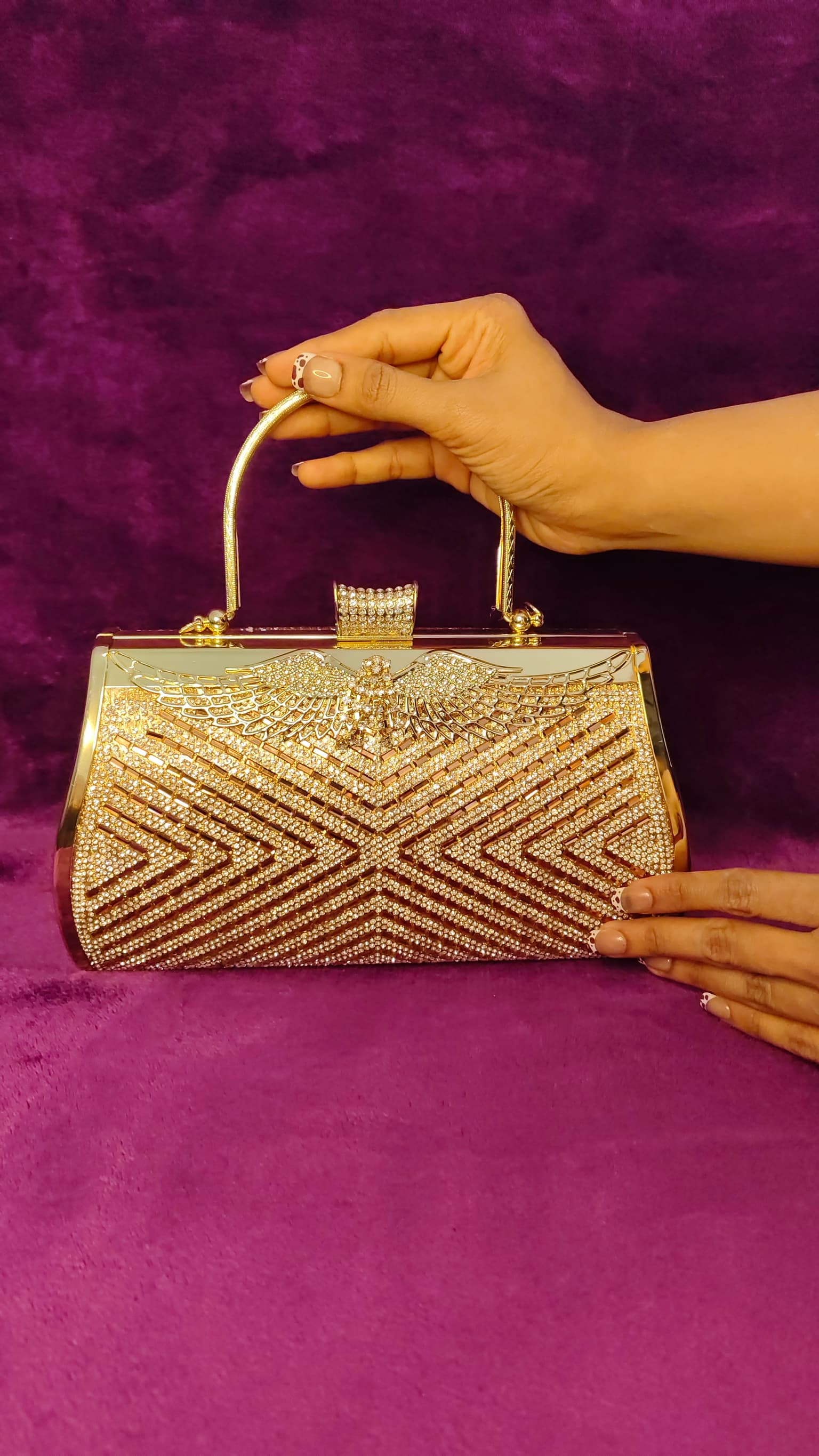 Golden Eagle Glam Clutch thumbnail 2