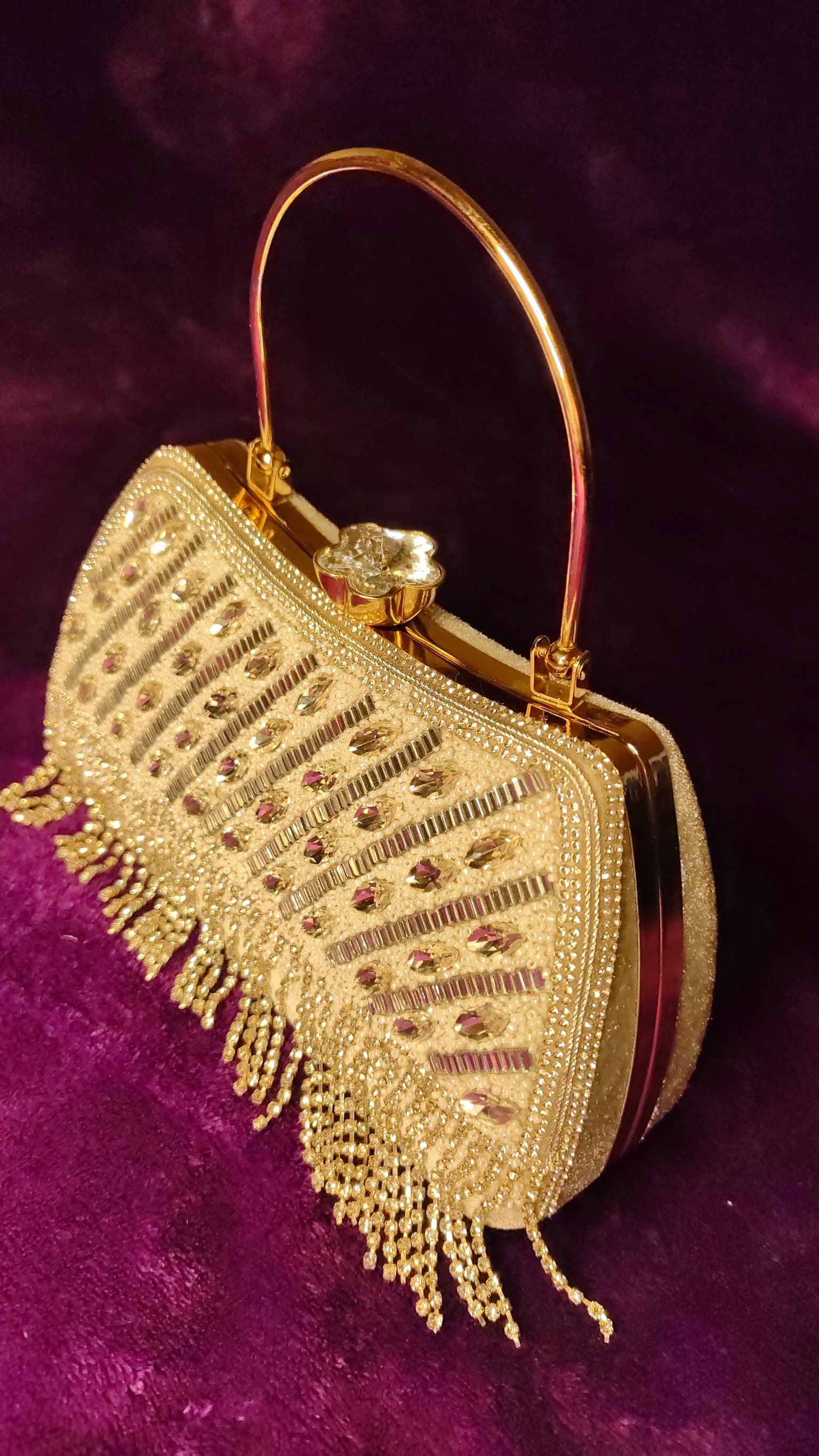 Silver Fringe Clutch thumbnail 2
