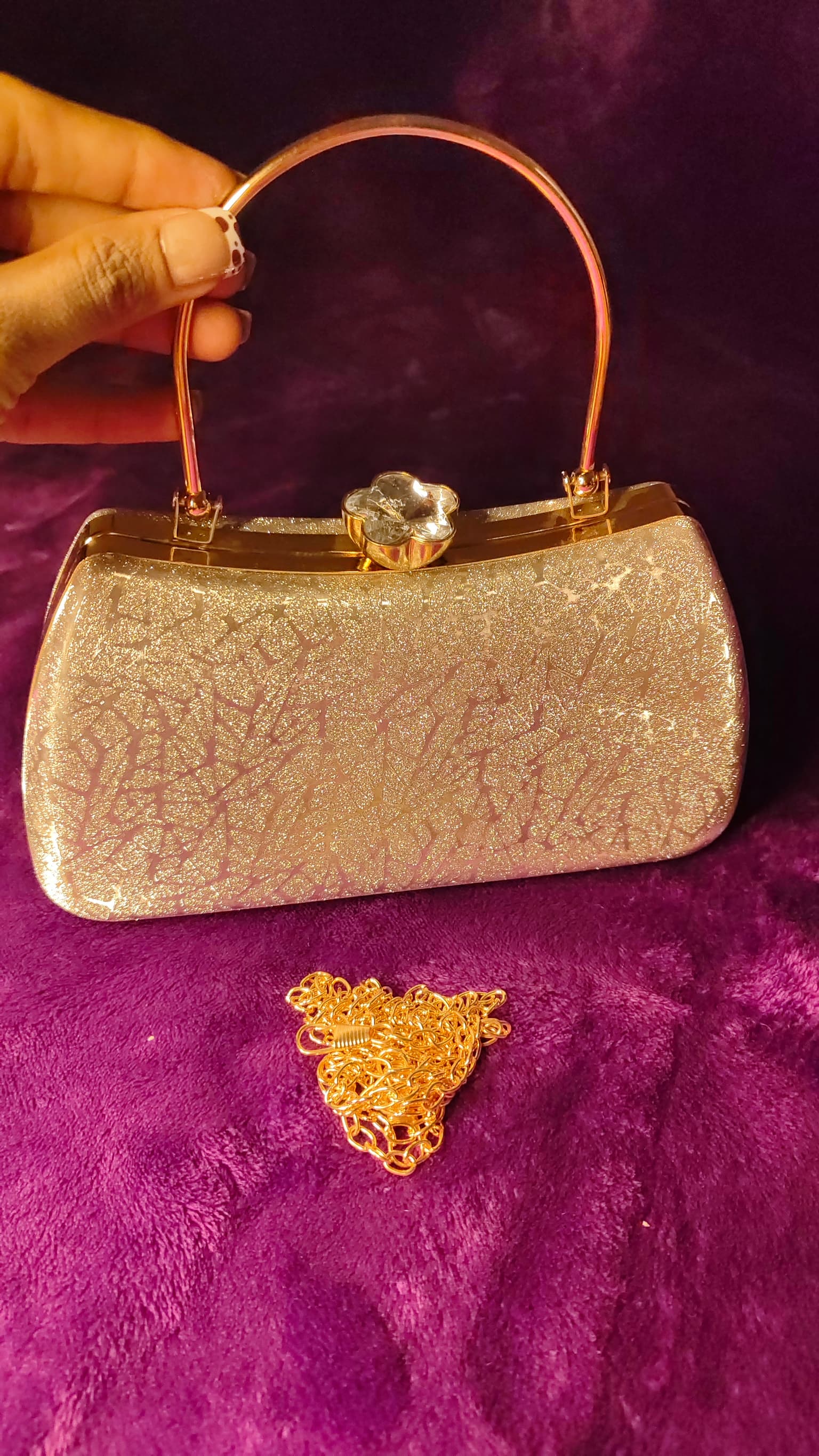 Silver Sparkle Clutch thumbnail 7