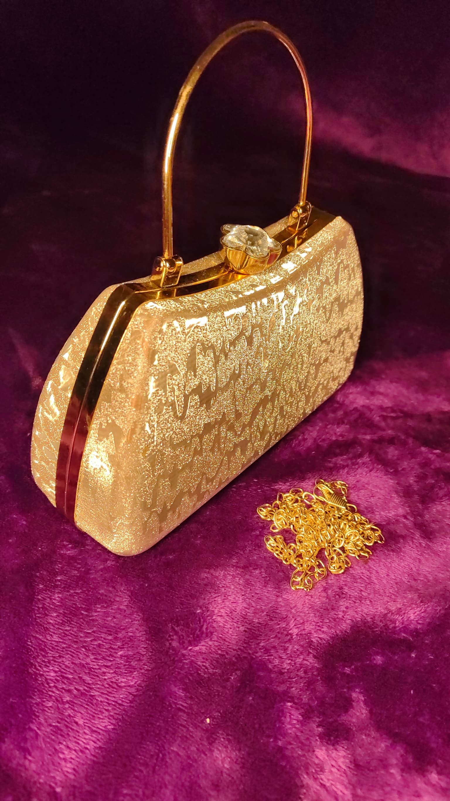 Gold Sparkle Clutch thumbnail 3