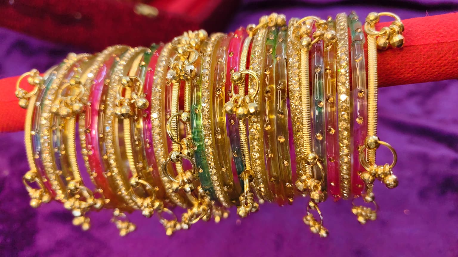 Multicolor Bangles(Set of 32 pcs) - Image 1