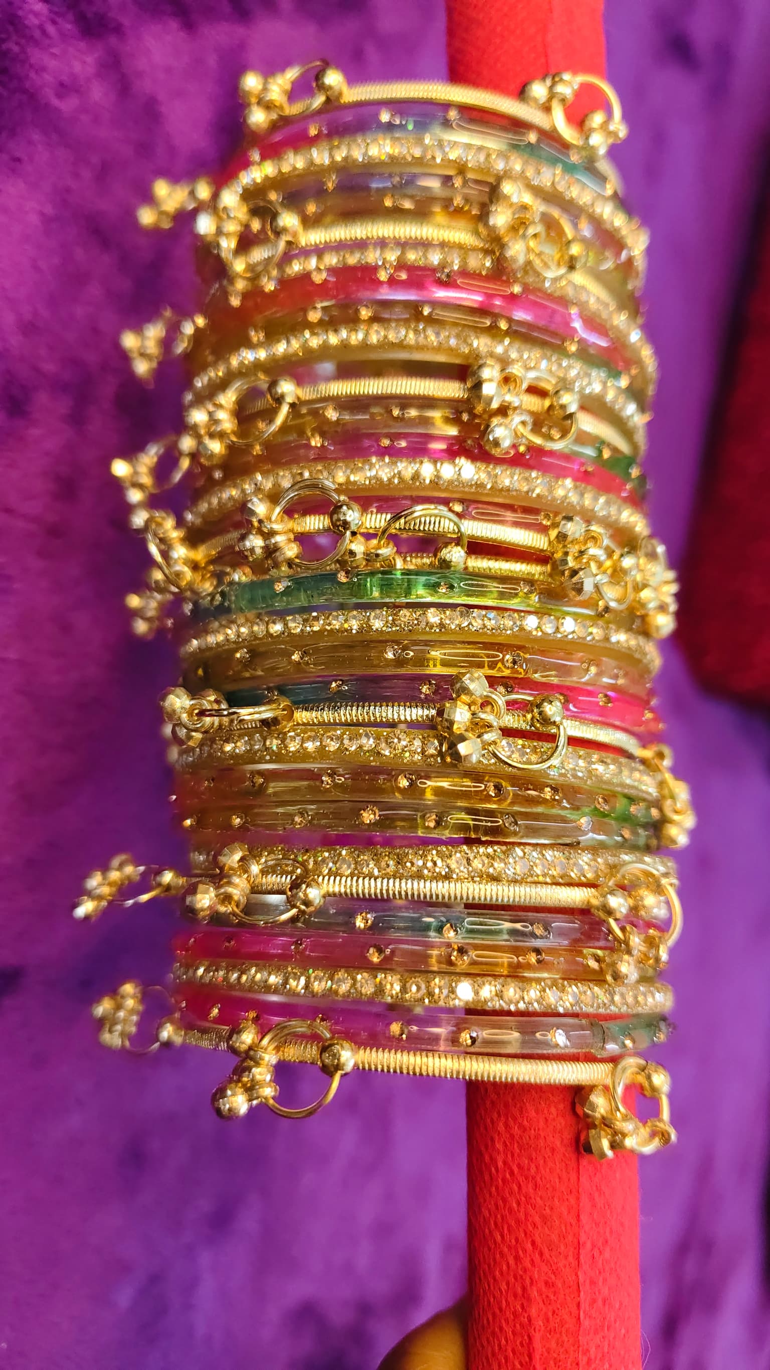 Multicolor Bangles(Set of 32 pcs) thumbnail 6