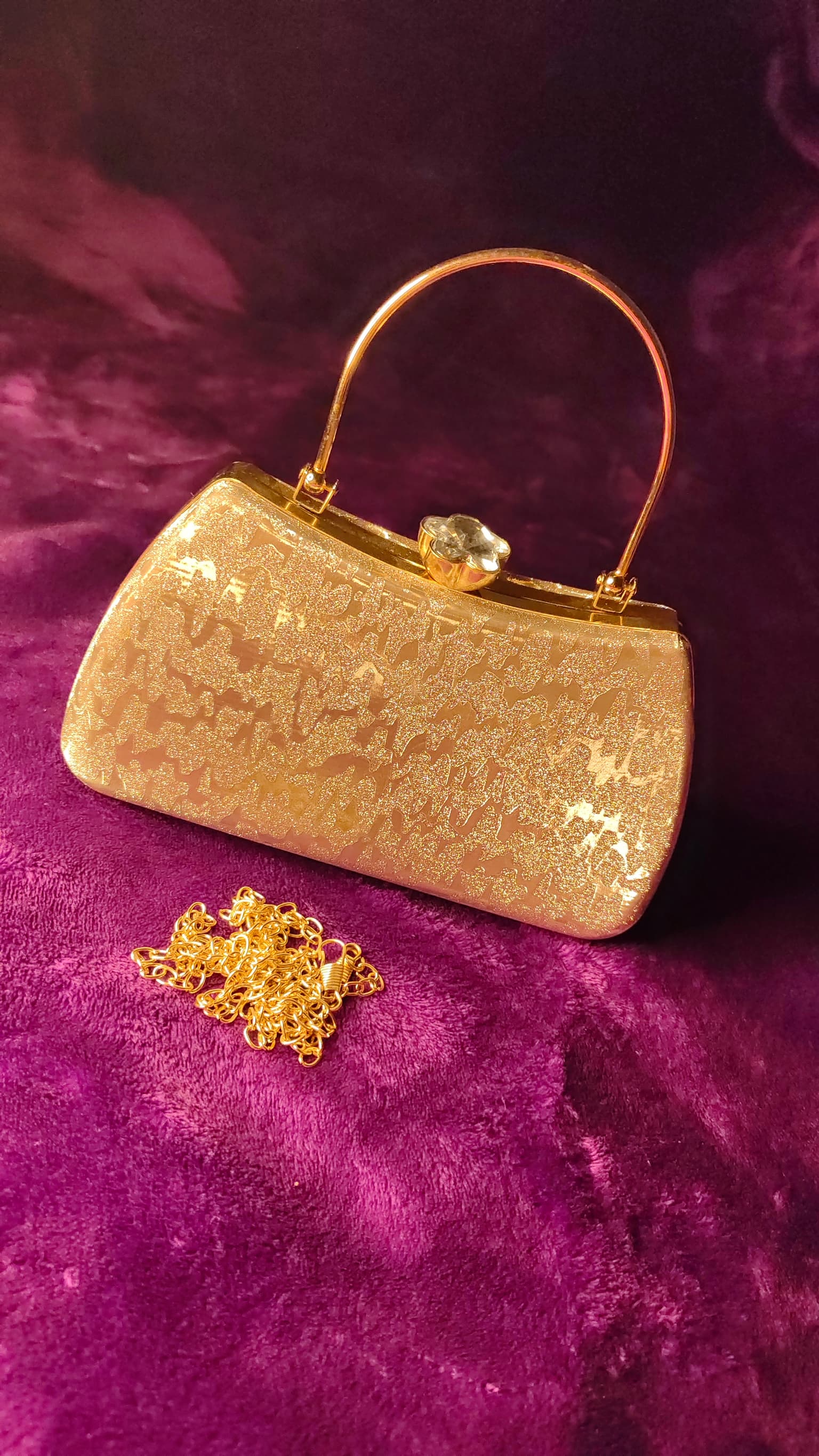 Gold Sparkle Clutch thumbnail 5