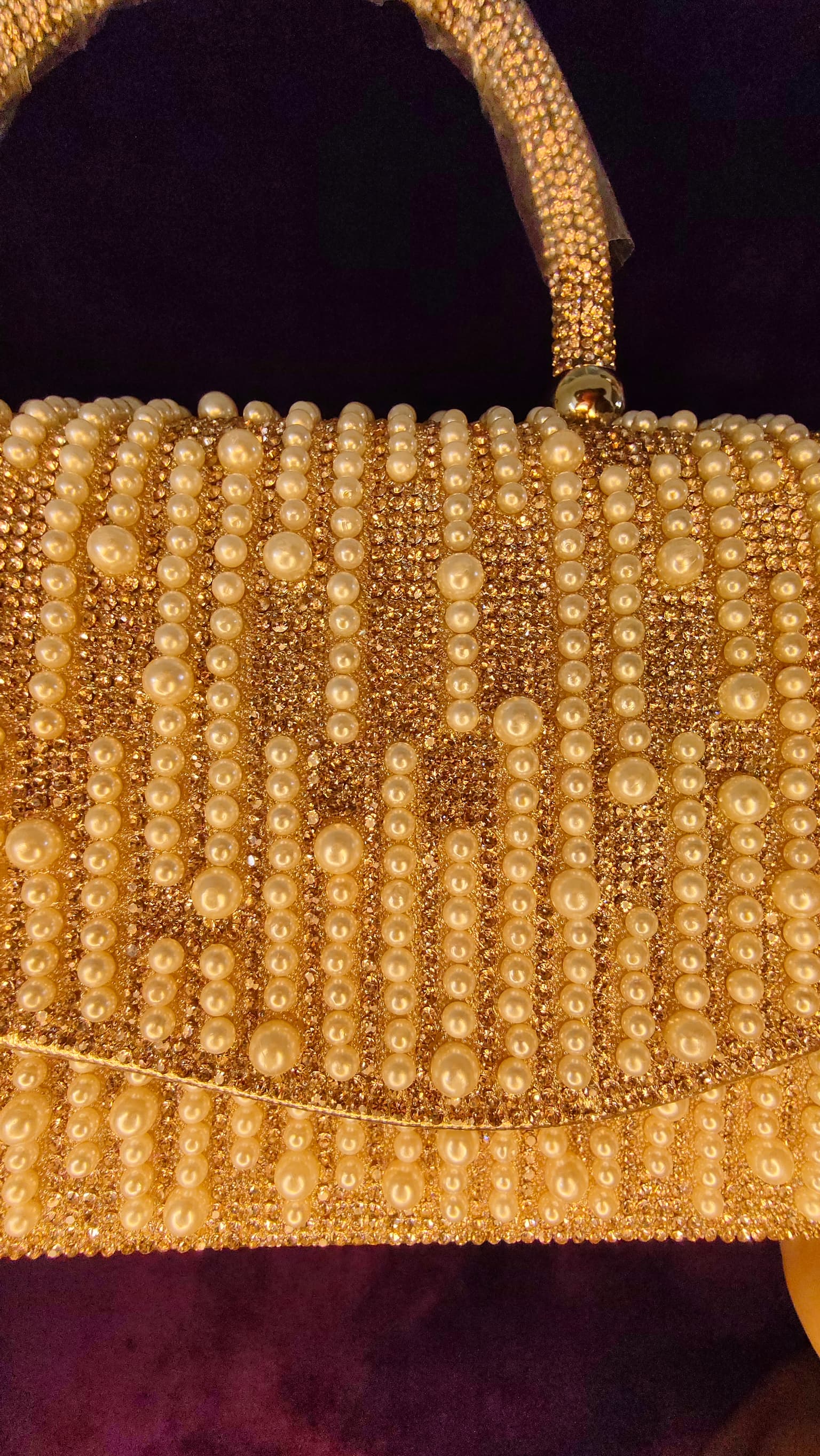 Golden Luxe Pearl Clutch thumbnail 5