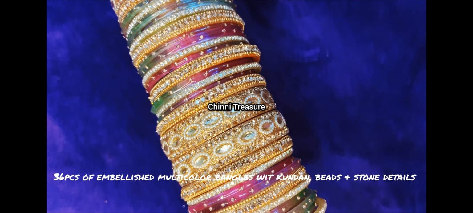 Multicolor Bangles (set of 36 pcs) thumbnail 5
