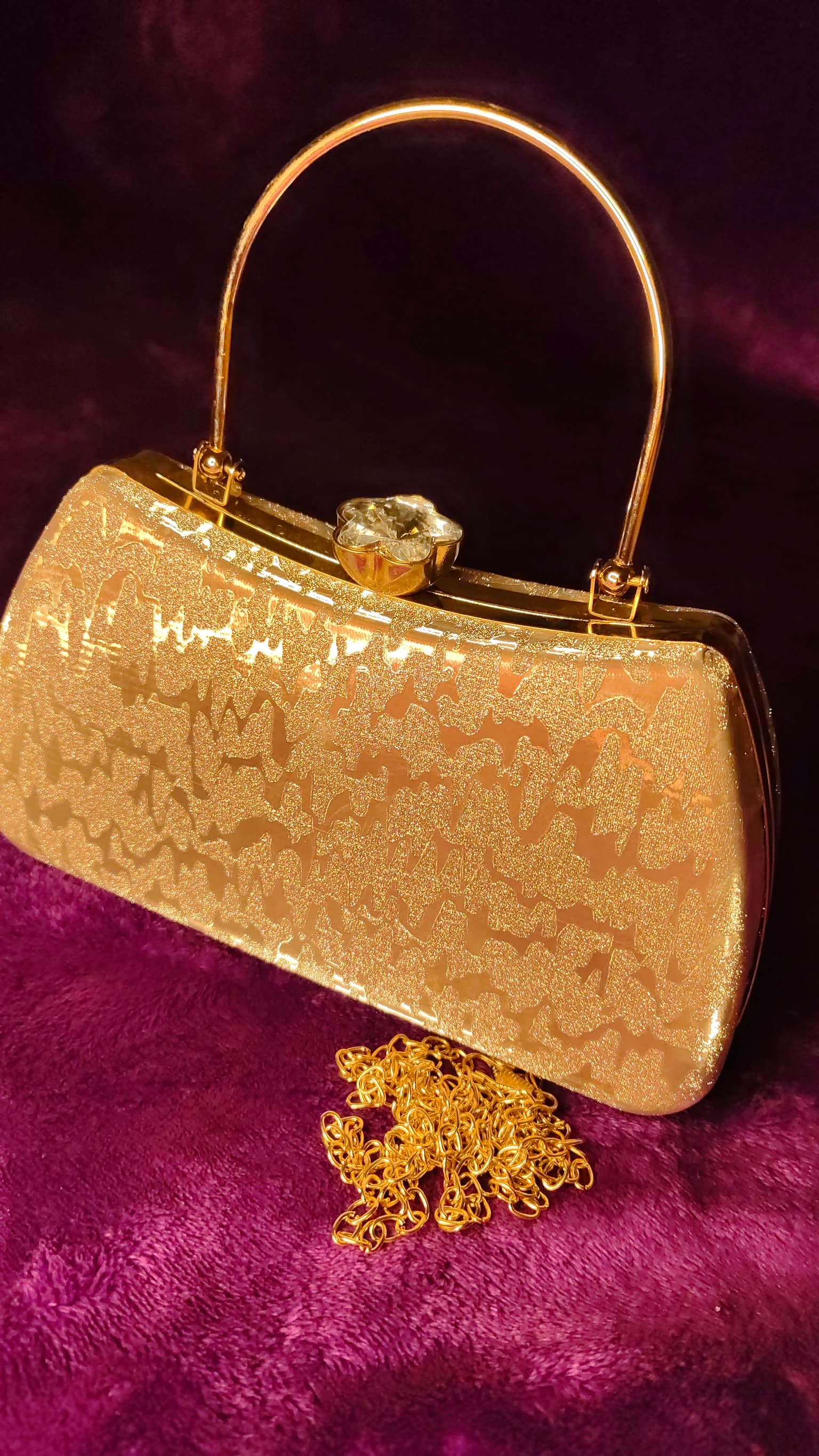 Gold Sparkle Clutch thumbnail 6