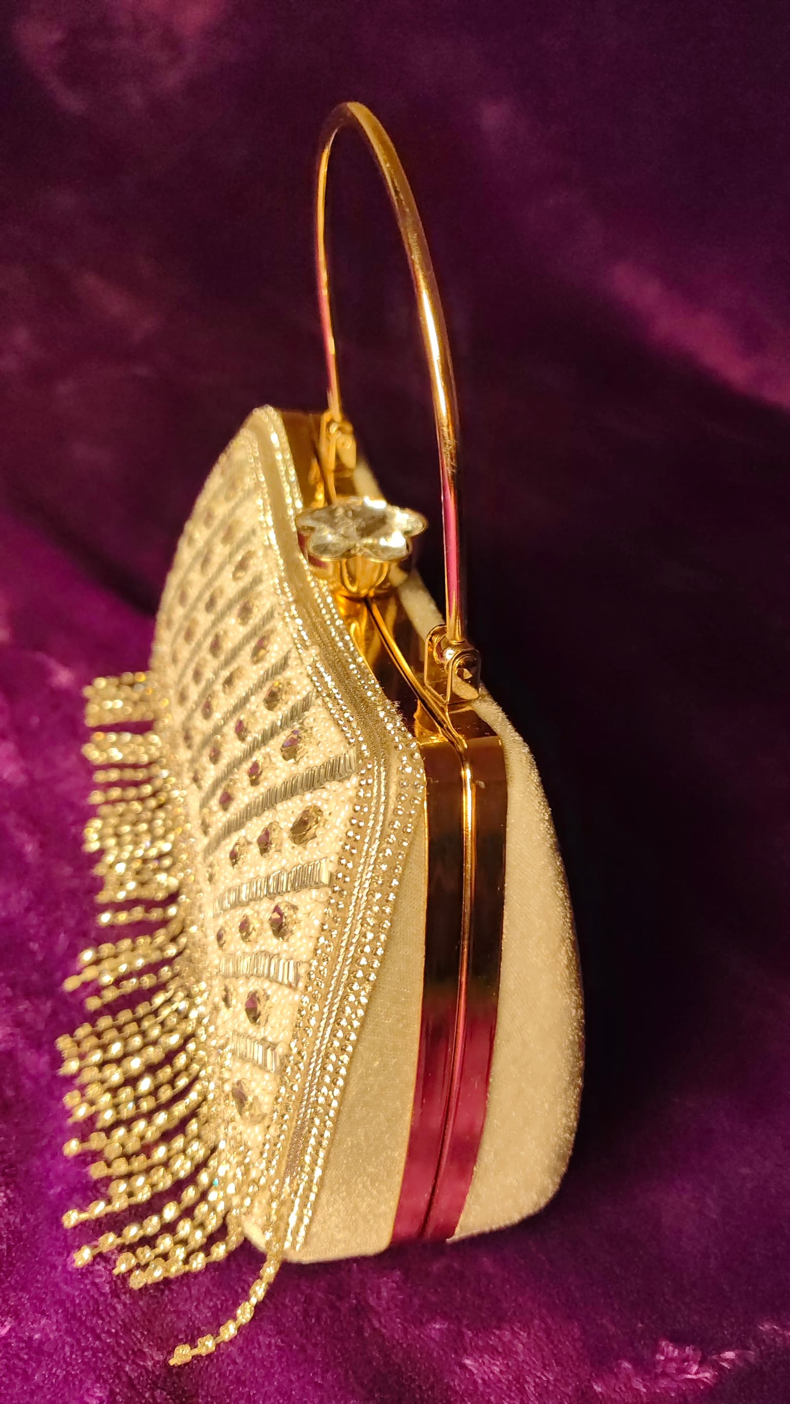 Silver Fringe Clutch thumbnail 3