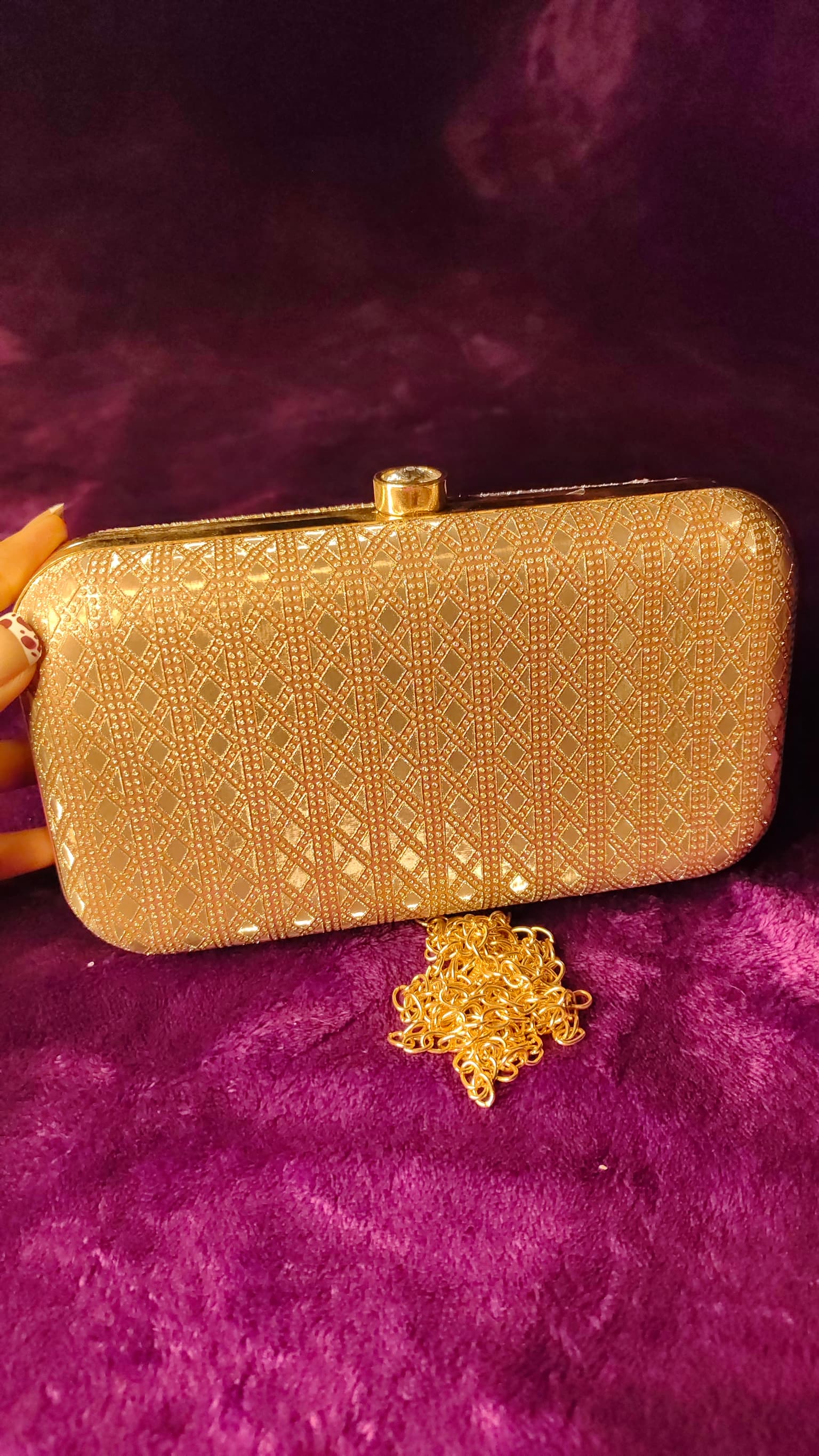 Sparkly Gold Clutch - Image 1